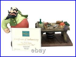 WDCC Disney Figurine Stromboli & Table'You Will Make Lots of Money COA No Box