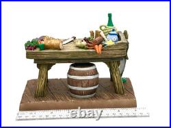 WDCC Disney Figurine Stromboli & Table'You Will Make Lots of Money COA No Box