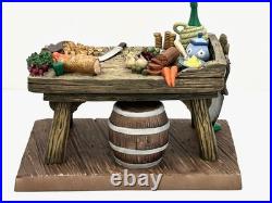 WDCC Disney Figurine Stromboli & Table'You Will Make Lots of Money COA No Box
