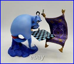 WDCC Disney Genie and Magic Carpet Figurine Aladdin I'm Losing to a Rug Box COA