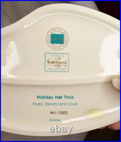 WDCC Disney Holiday Hat Trick Donald Duck & nephews, BOX/COA