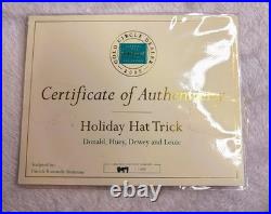 WDCC Disney Holiday Hat Trick Donald Duck & nephews, BOX/COA