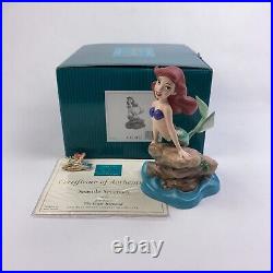 WDCC Disney Little Mermaid 2006 Figurine Ariel Seaside Serenade Box & COA + Pin