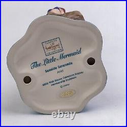 WDCC Disney Little Mermaid 2006 Figurine Ariel Seaside Serenade Box & COA + Pin