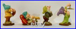 WDCC Disney Lot of 4 Dwarves Figurines Set MINT CONDITION NO BOXES