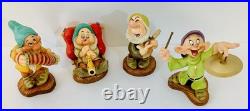 WDCC Disney Lot of 4 Dwarves Figurines Set MINT CONDITION NO BOXES
