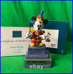 WDCC Disney MICKEY THROUGH THE YEARS 70th Anniv SET OF 4 Figures/Bases + 10 PINS