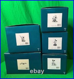 WDCC Disney MICKEY THROUGH THE YEARS 70th Anniv SET OF 4 Figures/Bases + 10 PINS