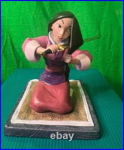 WDCC Disney MULAN Honorable Decision + MUSHU Crystal Fan Gift by M. Millan