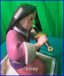 WDCC Disney MULAN Honorable Decision + MUSHU Crystal Fan Gift by M. Millan