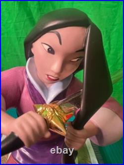 WDCC Disney MULAN Honorable Decision + MUSHU Crystal Fan Gift by M. Millan