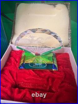 WDCC Disney MULAN Honorable Decision + MUSHU Crystal Fan Gift by M. Millan