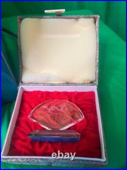 WDCC Disney MULAN Honorable Decision + MUSHU Crystal Fan Gift by M. Millan