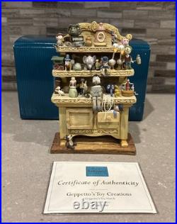 WDCC Disney Pinocchio Geppetto's Toy Creations Toy Hutch Figurine withCOA