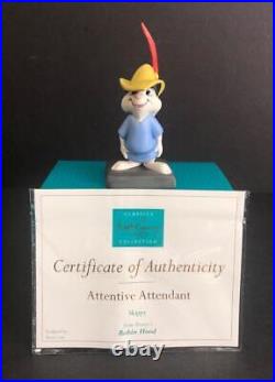 WDCC Disney Robin Hood Skippy Rabbit Attentive Attendant Figurine + Box COA