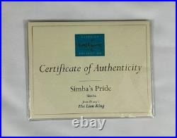 WDCC Disney Simba's Pride The Lion King Special 5th Ann. With Original Box Simba