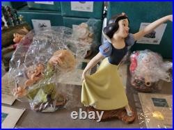 WDCC Disney Snow White & Seven Dwarfs 9pc Set Lot With COAs and Original Boxes