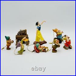 WDCC Disney Snow White & The Seven Dwarfs Ornament Set Figurines 1999