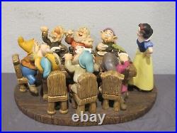 WDCC Disney Soup's On Snow White & the Seven Drawfs Figurine with Box COA Video