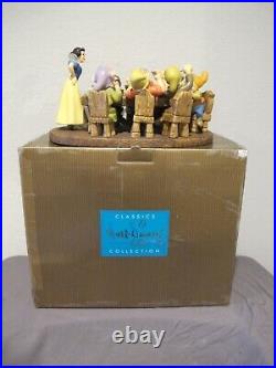 WDCC Disney Soup's On Snow White & the Seven Drawfs Figurine with Box COA Video