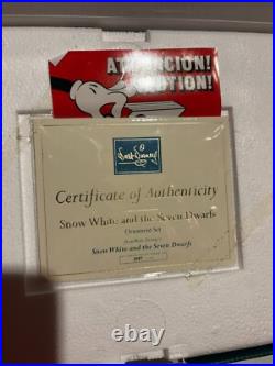 WDCC Disney Statue 1204380 Snow White & Seven Dwarves Ornament Set New Rare M