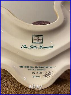 WDCC Disney The Little Mermaid ARIEL AND SEBASTIAN He Loves Me. He Loves Me Not