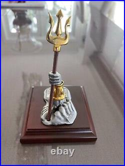 WDCC Disney The Little Mermaid KING TRITON TRIDENT Wood & Pewter Statue #411