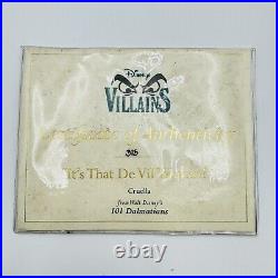 WDCC Disney Villains It's That De Vil Woman! Cruella Figurine 101 Dalmatians COA