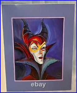 WDCC Disney Villains Maleficent Mistress Of All Evil Lithograph Sleeping Beauty