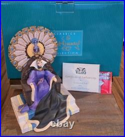 WDCC Disney Villains Series Enthroned Evil Snow White Seven Dwarfs COA #665