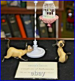 WDCC Disney We are Siamese if you don't please Lady and the Tramp with COA