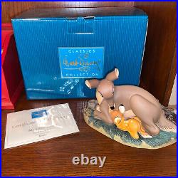 WDCC Disney's Bambi My Little Bambi Bambi & Mother Figurine Box & COA MIB