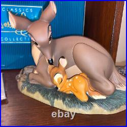 WDCC Disney's Bambi My Little Bambi Bambi & Mother Figurine Box & COA MIB