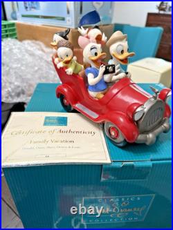 WDCC Donald, Daisy and Donald's Nephews Family Vacation LE 809/1955 NEW COA
