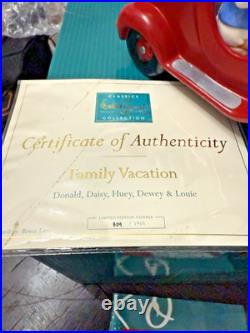 WDCC Donald, Daisy and Donald's Nephews Family Vacation LE 809/1955 NEW COA
