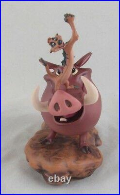 WDCC Double Trouble Pumbaa and Timon from Disney's The Lion King in Box COA