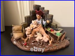 WDCC Drink Up Me Earties Pirates Caribbean Pig Scene Disney Retired with COA