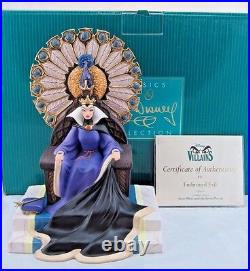 WDCC Enthroned Evil Queen from Disney's Snow White in Box, COA Dealer Display
