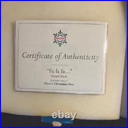 WDCC Fa La La Donald Duck from Disney's Pluto's Christmas Tree in Box COA