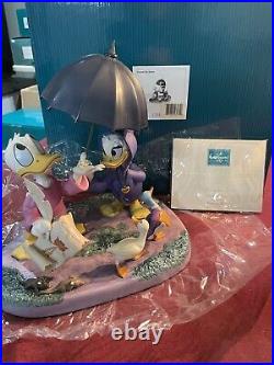 WDCC Fantasia 2000 Looks Like Rain Donald & Daisy, Signed Roy E Disney Rare