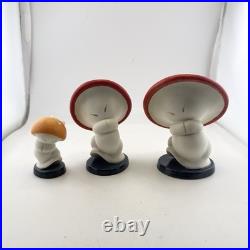 WDCC Fantasia Dancing Mushroom Lot Set of 3 Figurines with Hop Low Box COA Disney