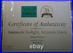 WDCC Fantasia Summer Fairies Summer's Twilight, Autumn's Dawn NLE 230/500 New
