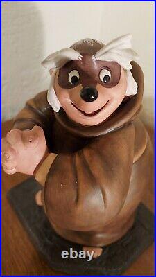 WDCC Friar Tuck from Robin Hood Bemused Badger COA Box Walt Disney Classics