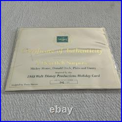 WDCC Holiday Card Series A Heartfelt Surprise N. L. E. With Litho