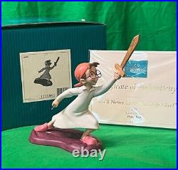 WDCC JOHN from PETER PAN You'll Never Leave This Ship Alive DISNEY Figure COA