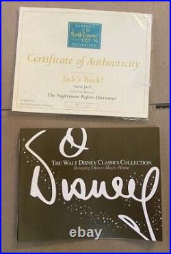 WDCC Jack's Back The Nightmare Before Christmas w Box & COA Disney LE 500