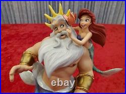 WDCC LIMITED EDITION Disney Ariel & Triton Little Mermaid Morning Daddy COA/Box