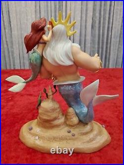 WDCC LIMITED EDITION Disney Ariel & Triton Little Mermaid Morning Daddy COA/Box