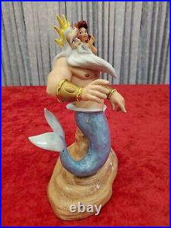 WDCC LIMITED EDITION Disney Ariel & Triton Little Mermaid Morning Daddy COA/Box