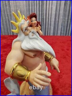 WDCC LIMITED EDITION Disney Ariel & Triton Little Mermaid Morning Daddy COA/Box